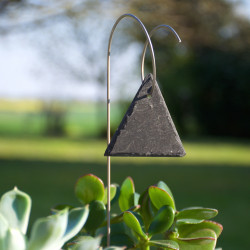 Porte-étiquette Juan avec étiquette ardoise triangle