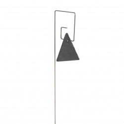 Porte-étiquette Piet avec étiquette ardoise triangle
