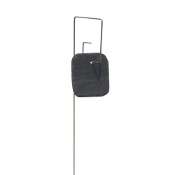 Porte-étiquette Piet avec étiquette ardoise carrée coins arrondis