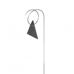 Porte-étiquette Juan avec étiquette ardoise triangle