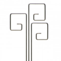 3 Tuteurs métalliques de jardin PIET fer 6