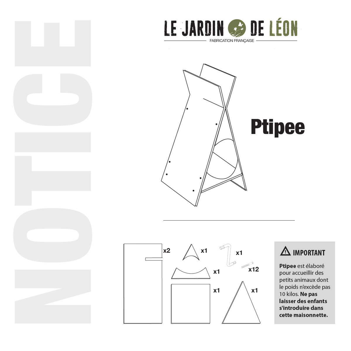 Notice Montage - Ptipee - Page 1 - Le Jardin de Leon